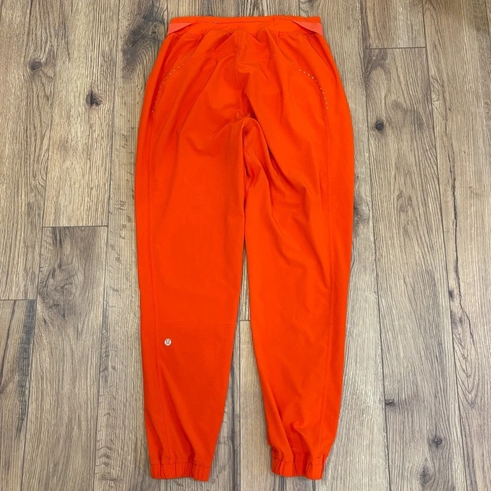 Lululemon Adapted State High Rise Joggers *Air Flow In Solar Orange Size 6